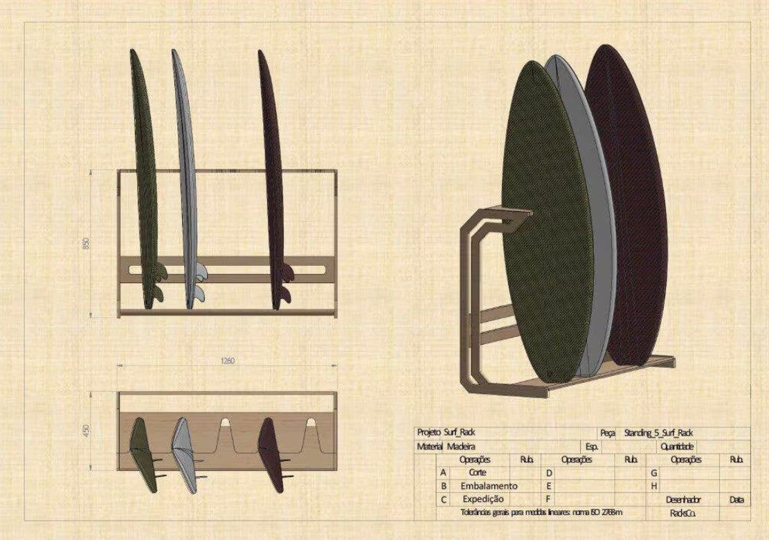 SLATER Surfboard Multi Rack