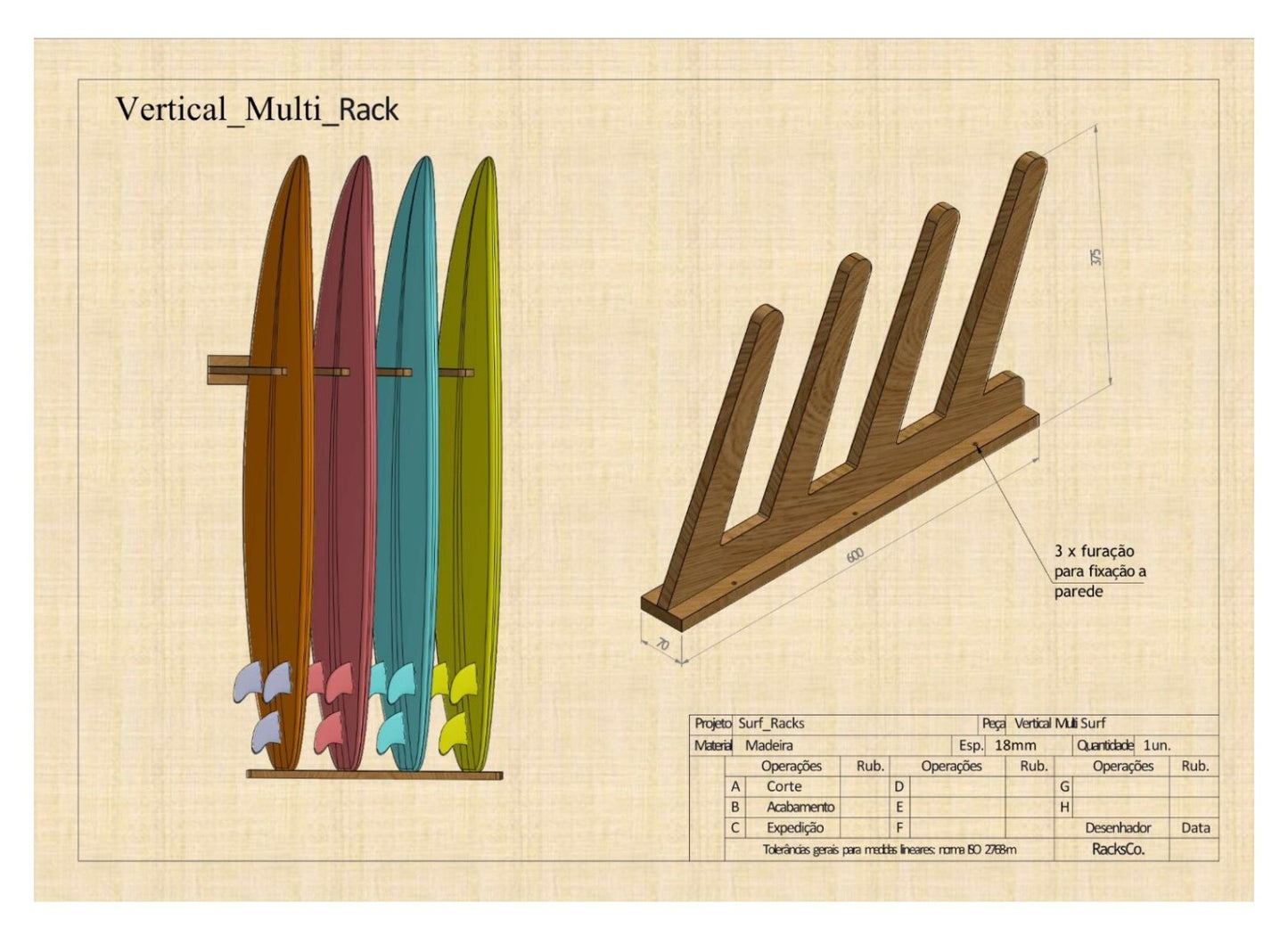 CARROLL Planche de Surf Multi Rack